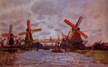 Windmühle in der Nähe von Zaandam Claude Monet Ölgemälde
